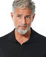 クロスペンダントトップ(K18PG ダイヤモンド0.56ct )