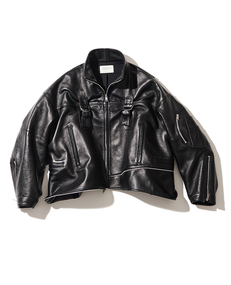 halb sheepskin design leather jacket-