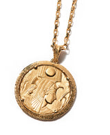 エジプト神話 アンテークコイン風ペンダント ネフェルタリ王妃