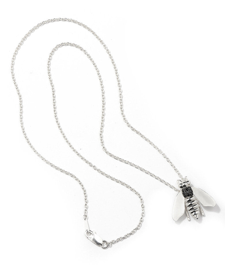 BEE Necklace SLV BLACK DIAMOND – 買えるLEON