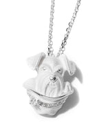 仔犬モチーフ ペンダント ミニチュアシュナウザー