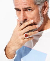 EQUINOX-ピラミッド カーネリアン リング L サイズ