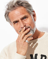 18金ホワイトゴールドバケットダイヤリング