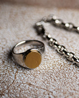 SIGNET RING( K18YG )