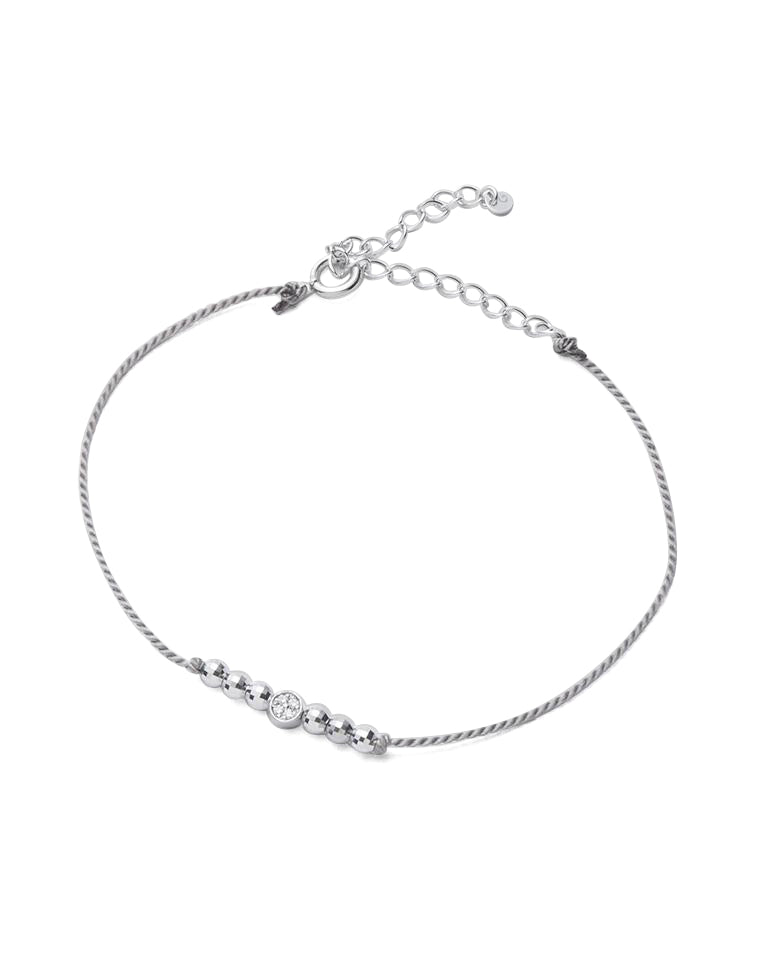 Diamond cord bracelet (K10WG) – 買えるLEON