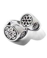 ラージ クラブ リング w/ ホワイト ダイヤモンド