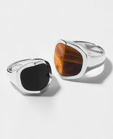 EQUINOX-ピラミッド オニキス リング M サイズ