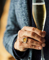 EQUINOX-ピラミッド タイガーアイ リング L サイズ