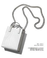 【Club LEON別注】クロコ×牛革コンビ チェーン付き