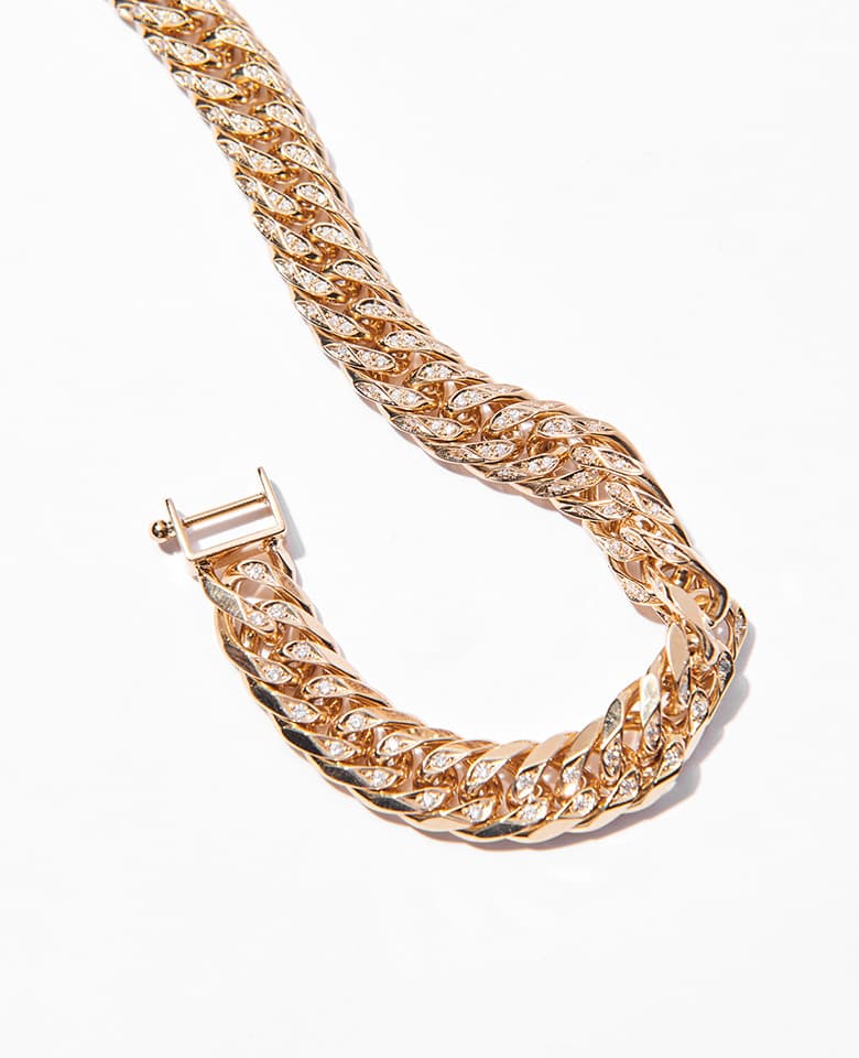 Diamond Kihei bracelet (double 6 sides) 50g/20cm