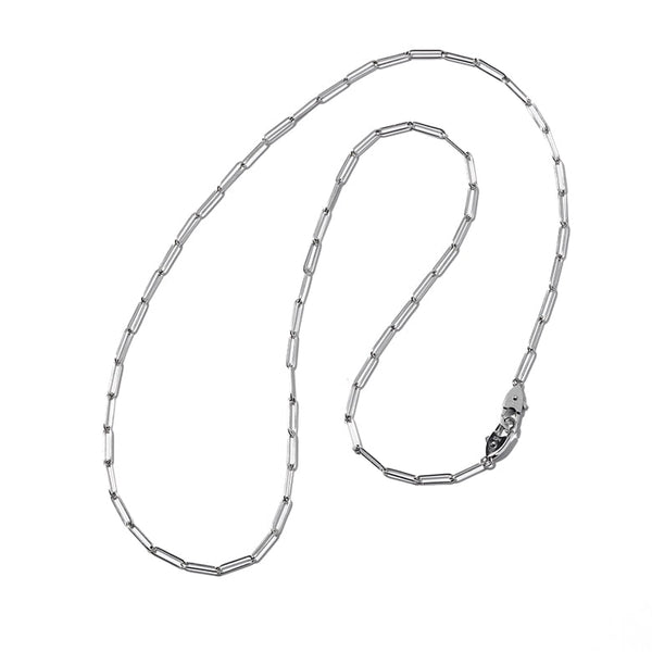 プラチナ ラダーチェーンネックレス – 買えるLEON