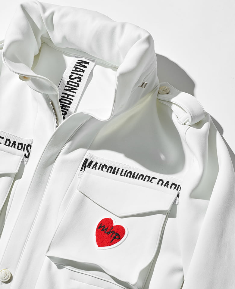 1ハートワッペンセットアップ（ホワイト） – 買えるLEON