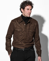 マイクロスエードシャツ