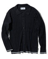 LEON別注 ニットポロカーディガン