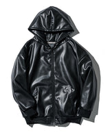 LEON別注 エコレザーフーディ