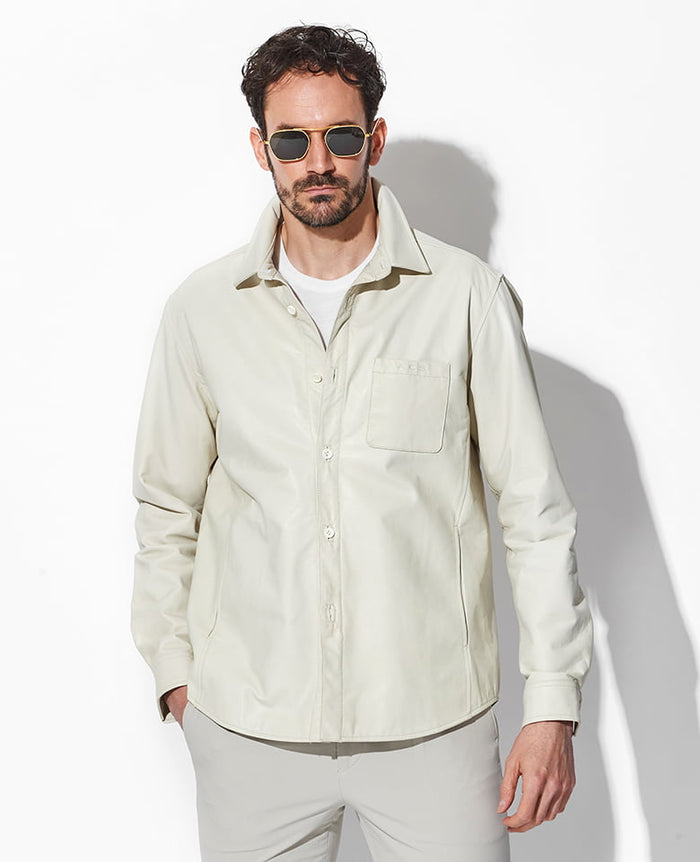 ファッション LEON 2018 LH レザーシャツジャケット – 買えるLEON
