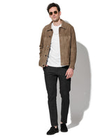 スエードシャツジャケット