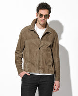 スエードシャツジャケット