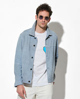 スエードシャツジャケット