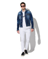 ダン ミディアム イージー レッドスポッツ ウォッシュ　デニムジャケット