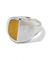 エキノックス-ピラミッド　ハーフ ムーン イエローアベンチュリンリング　