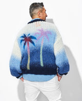 Knit cardigan "GRAFITTI Palm Tree"