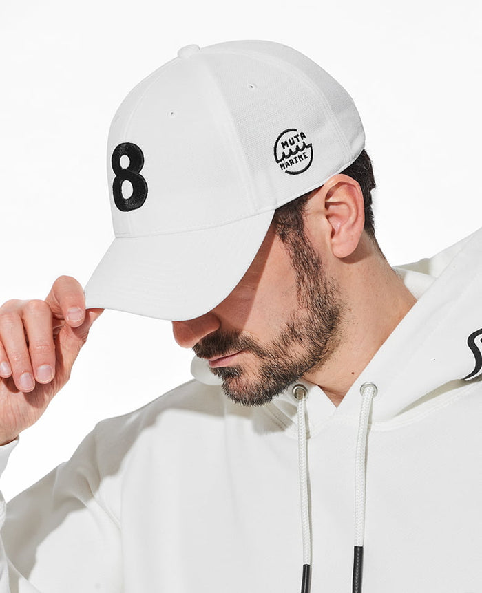 muta エンボスロゴ メッシュキャップ ホワイト muta エンボスロゴ メッシュキャップ ホワイト
