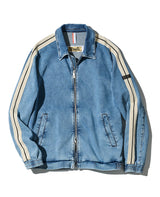 サイドラインデニットブルゾン