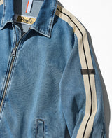 サイドラインデニットブルゾン