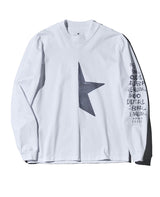 フロントハーフスターロングスリーブTシャツ