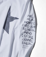 フロントハーフスターロングスリーブTシャツ