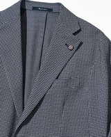 シェパードチェックニットセットアップ（ネイビー）