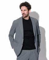 テック3　シェパードチェックニットジャケット