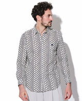 ハニカムプリントシャツ