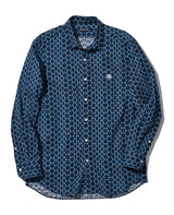 ハニカムプリントシャツ