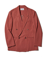 ポリエステル コットン リネン ドライツイルセットアップ（D.レッド）