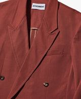 ポリエステル/コットン/リネン ドライツイル ダブルジャケット