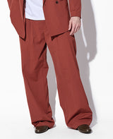 ポリエステル コットン リネン ドライツイルセットアップ（D.レッド）