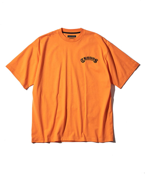 クロノス アーチ ブラックレター オーバーサイズ Tシャツ