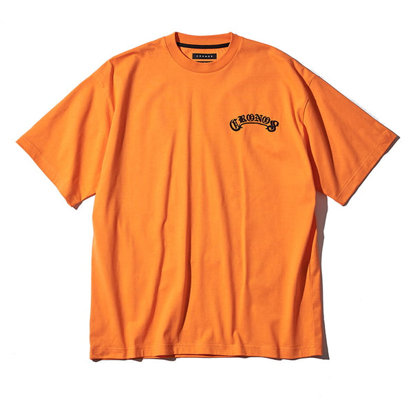 クロノス アーチ ブラックレター オーバーサイズ Tシャツ