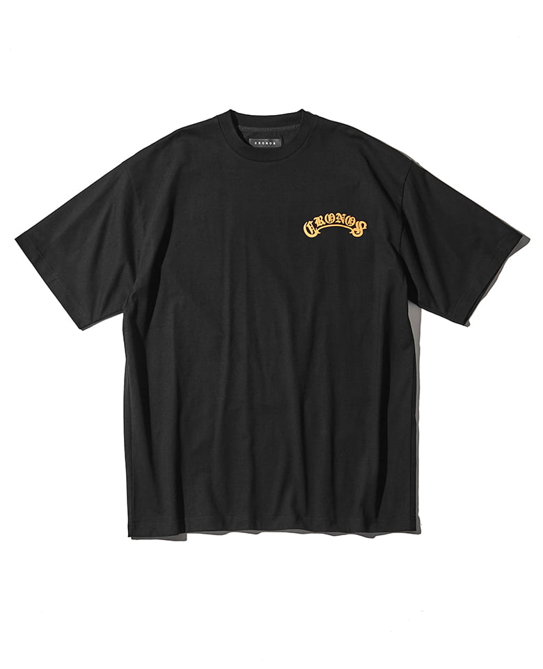 クロノス アーチ ブラックレター オーバーサイズ Tシャツ