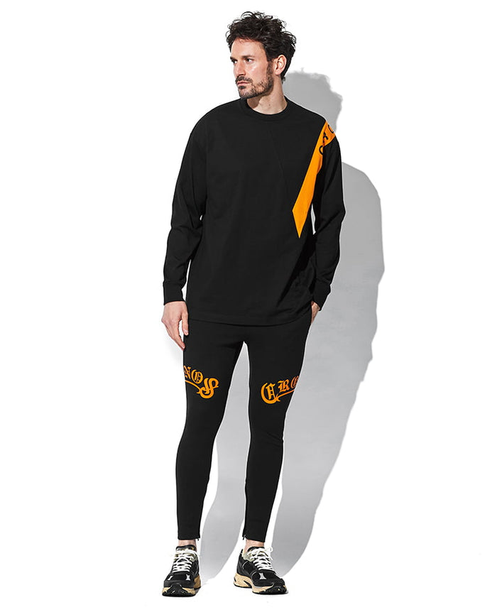 クロノス ダイアゴナル パネル ロング スリーブ T – 買えるLEON
