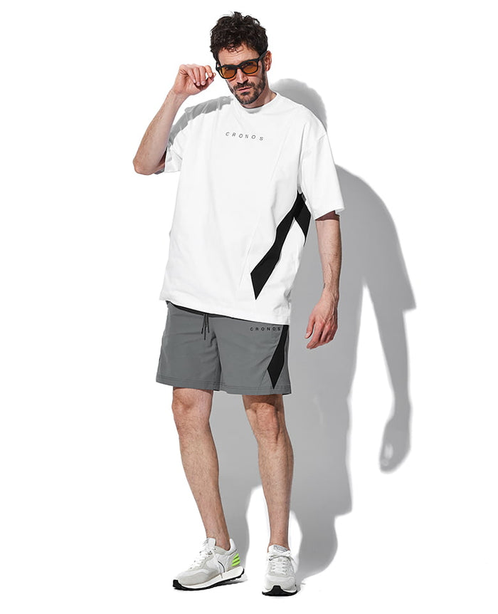 クロノス ダイアゴナル パネル オーバーサイズ Tシャツ – 買えるLEON