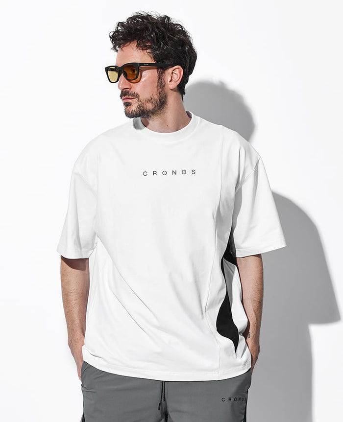 【新品未使用】CRONOS クロノス　オーバーサイズTシャツ 美品】CRONOS クロノス ブラック オーバーサイズ Tシャツ M