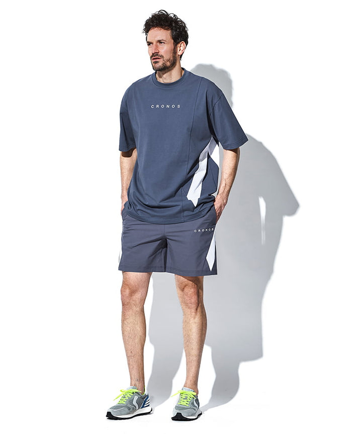 クロノス ダイアゴナル パネル オーバーサイズ Tシャツ – 買えるLEON