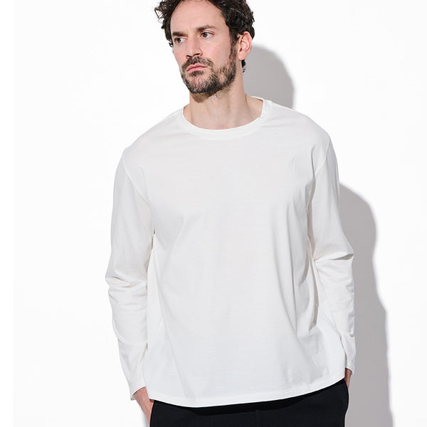 シルクコットンロングスリーブTシャツ – 買えるLEON