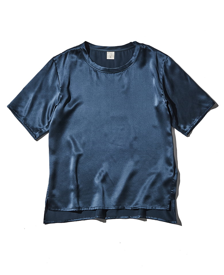 シルクサテンプルオーバーTシャツ – 買えるLEON