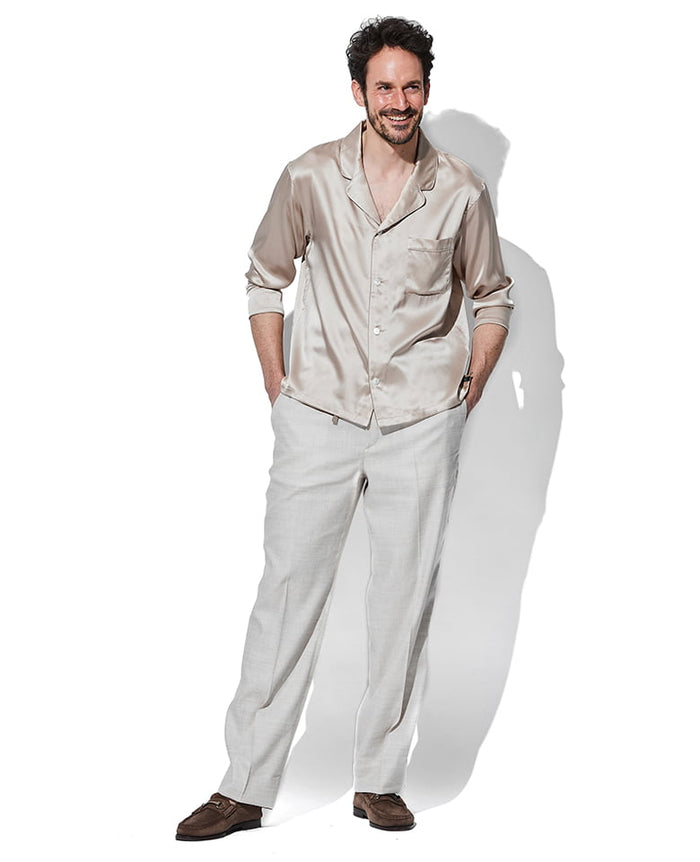 シルクパジャマ（ピンクベージュ） – 買えるLEON