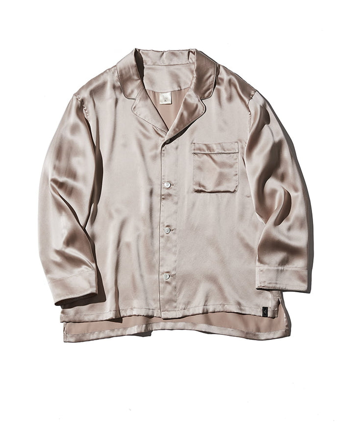 MCM Legere シルク パジャマ ピンクラインさま専用 レーヨンシルクシャツパジャマ(ワンサイズ ピンク): PEACH JOHN