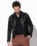 レザーブルゾン